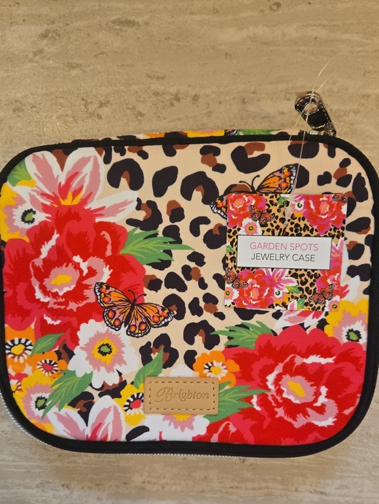 Brighton Handbags - New Brighton Zip-Around "Garden Spots" Travel Jewelry Case